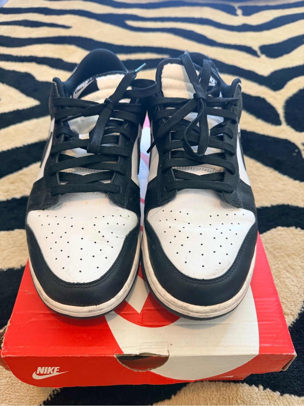 Nike Black and White Low-Top Sneakers